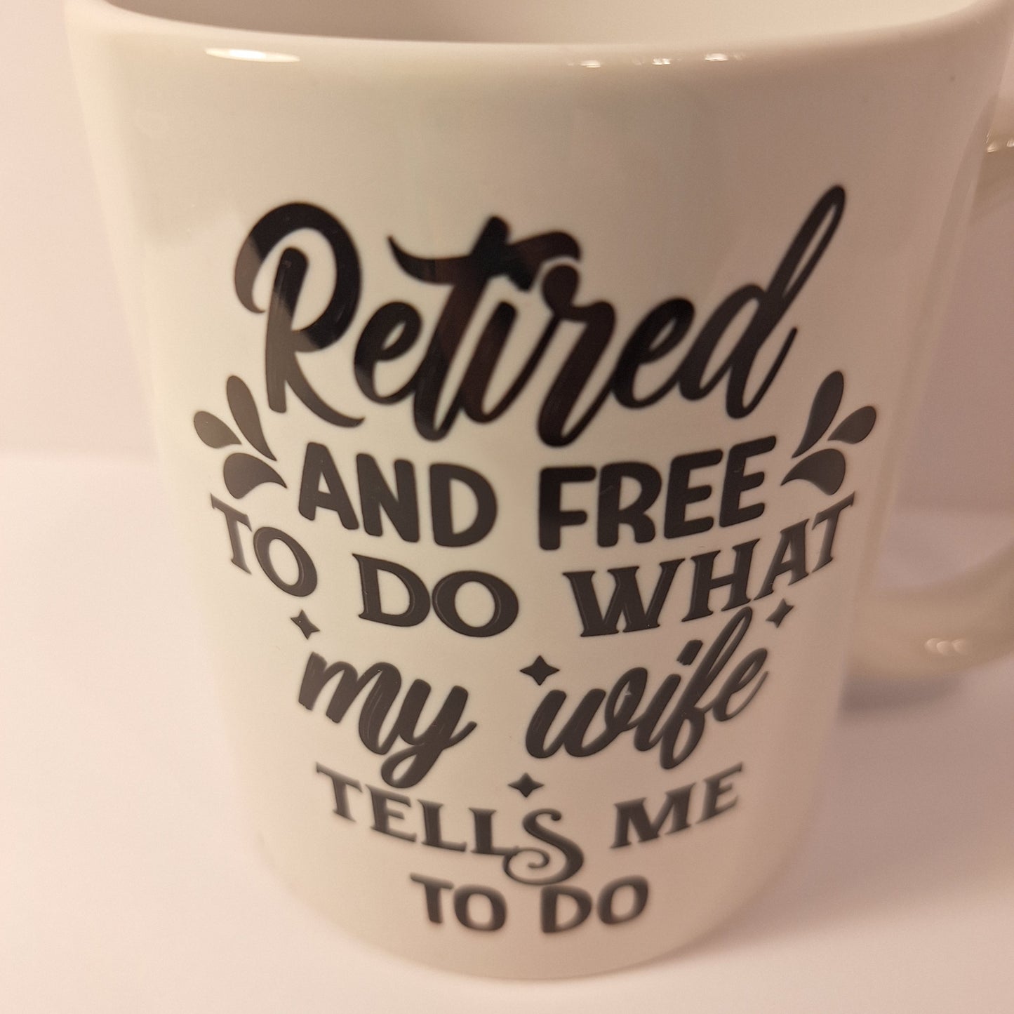 Tasse – "Retired and free to do what my wife tells me to do" 😄☕
