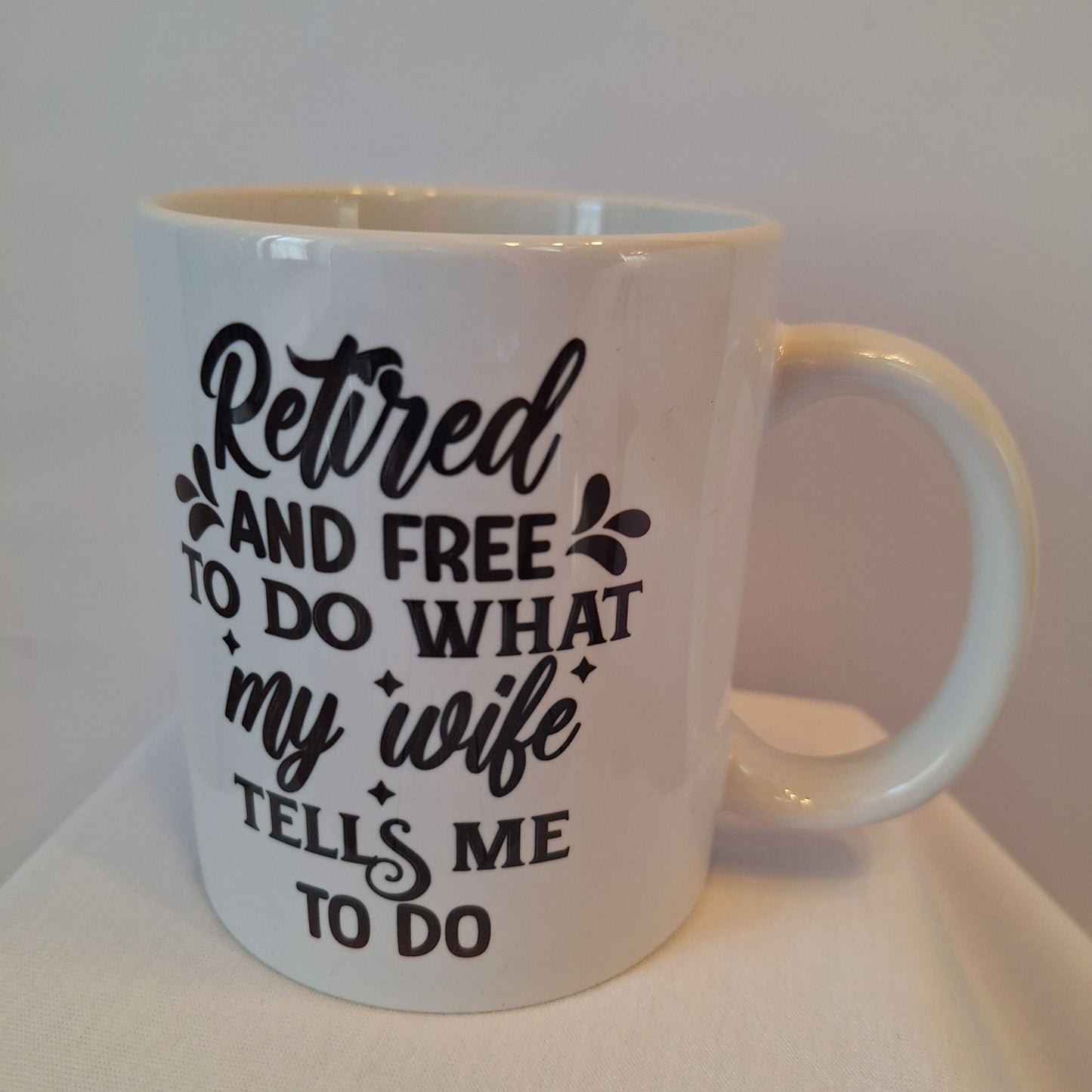 Tasse – "Retired and free to do what my wife tells me to do" 😄☕