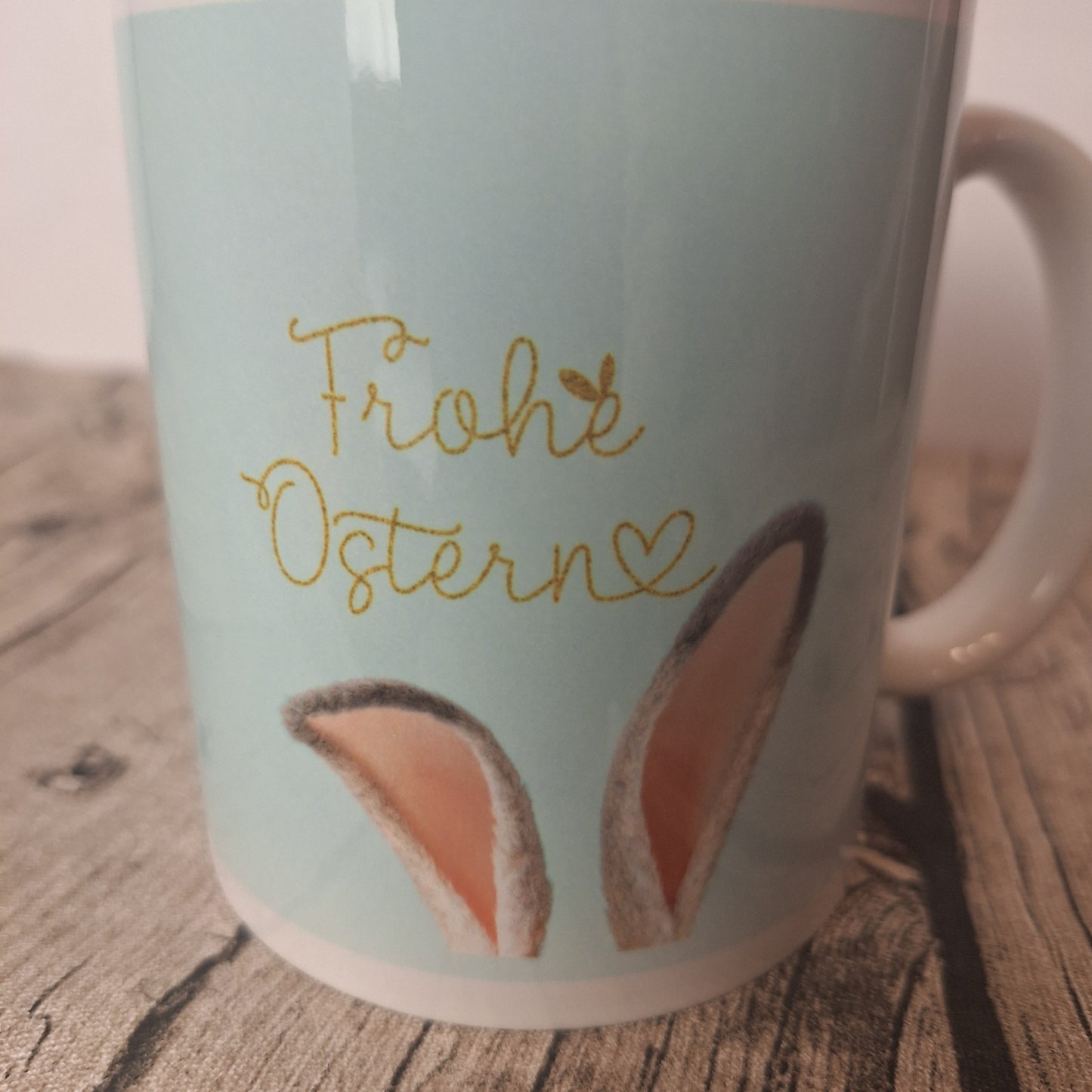 Tasse „Frohe Ostern“ mit Hasenohren – Ostertasse – Geschenkidee zu Ostern