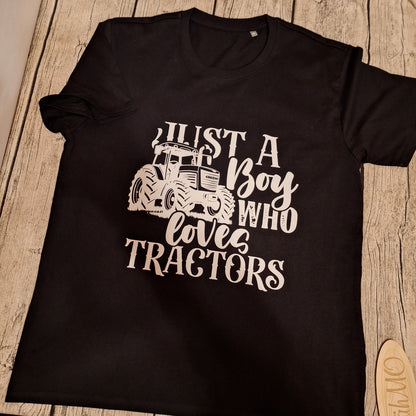 T-Shirt | Just a Boy who loves Tractors | Gr. M