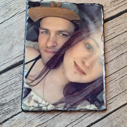 Personalisierte Schiefertafeln – mit deinem Foto bedruckt 📸💞
