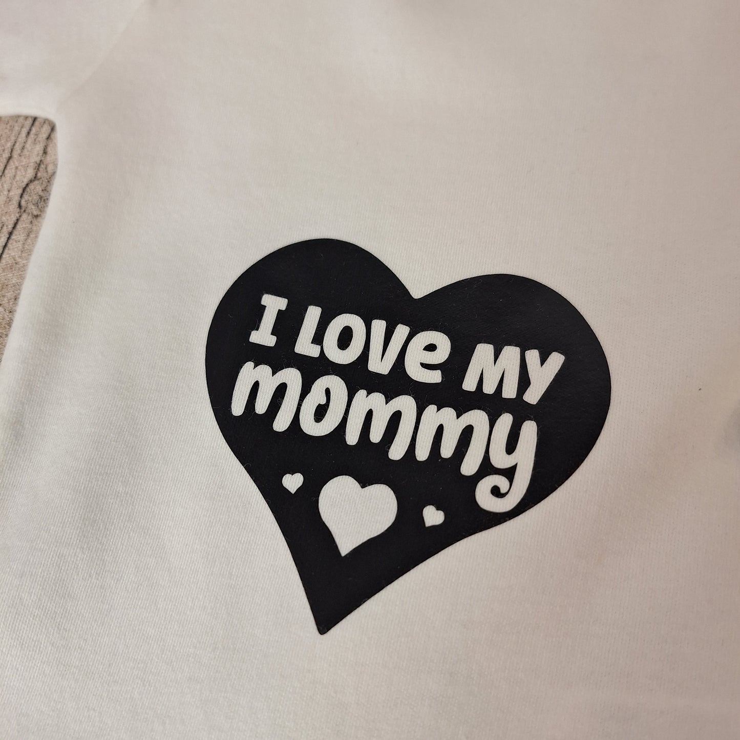 Babybody „I love my mommy“ – süßer Langarmbody mit Herzmotiv - Größe 50/56