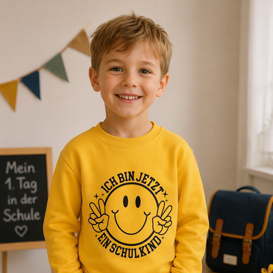 Kindersweater „ICH BIN JETZT EIN SCHULKIND"